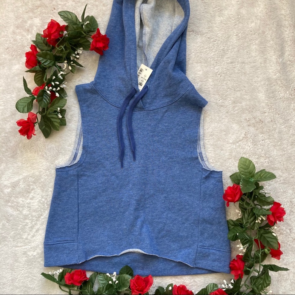 Aeropostale Blue Crop Hoodie Extra Small